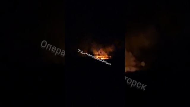 Детонация боеприпасов в Краматорске