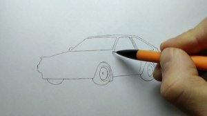 How to draw a TOYOTA COROLLA AE86 HACHIROKU initial d / drawing toyota trueno ae86 levin 1983