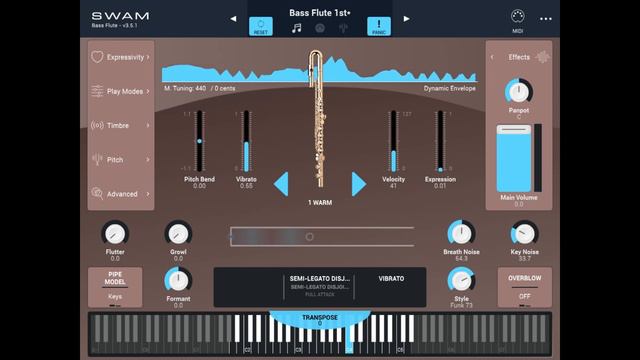 SWAM Bass Flute v3 - ざわめく心 (ドラゴンクエストX ) смотреть онлайн