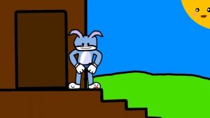 Вышел заяц на крыльцо, почасать своё яйцо