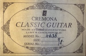 Гитара Cremona 4635 - ель ламинат размер 1/8 - Stevie Wonder — I Just Called To Say I Love You.