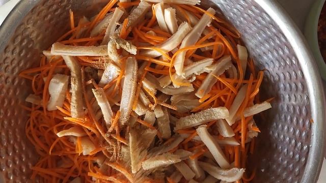 Корейский салат из требухи/Требуха "ХЕ"/Корейская кухня/ Рецепт салата/Пальчики оближешь))