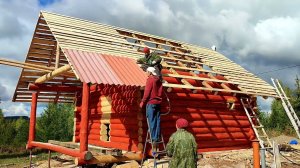 Покрытие кровли шифером