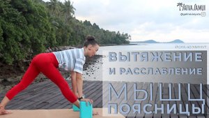 РАССЛАБЛЕНИЕ МЫШЦ ПОЯСНИЦЫ. УБРАТЬ БОЛЬ В ПОЯСНИЦЕ. РАСТЯЖКА ДЛЯ ПОЯСНИЦЫ.ЙОГА 40 МИНУТ