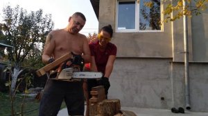 Бензопила Штиль в работе