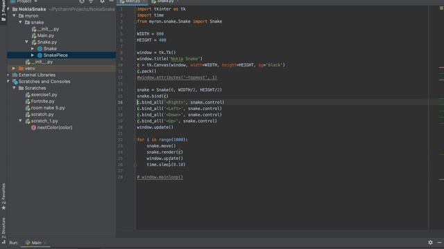 Пишем игру Nokia Snake на Python (часть 1) ?