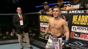 история Хабиба Нурмагомедова . первый бой Хабиба в юфс