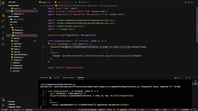 React Hooks - SwiperJS with React Clone Element [شرح الرياكت] [React by arabic] смотреть онлайн