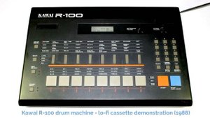 group - Kawai R-100 drum machine - lo-fi cassette demonstration (1988)