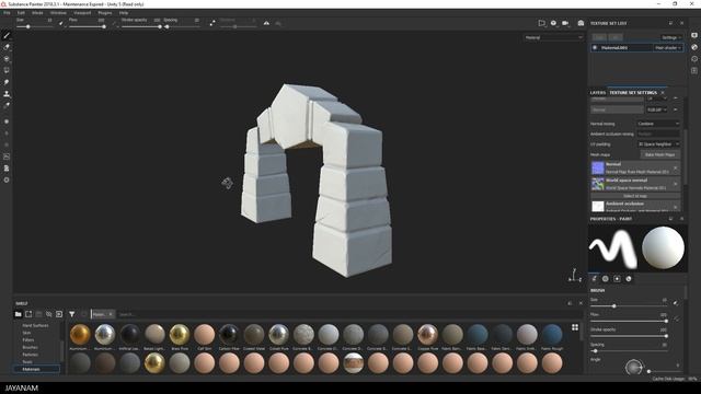 Stylized Game Assets (5) : Texturing with Substance Painter & Free Model