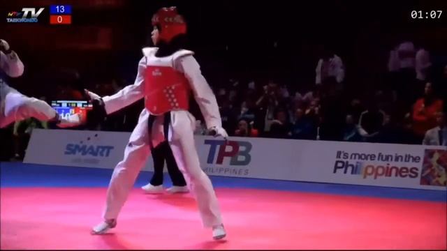 F-57kg (116). Kimia Alizadeh IRI - Shaleha Fitriana Yusuf INA смотреть онлайн