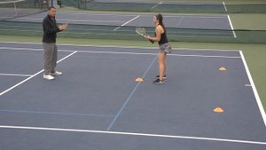 Tennis Specific Court Agility Drills - The V Drill
