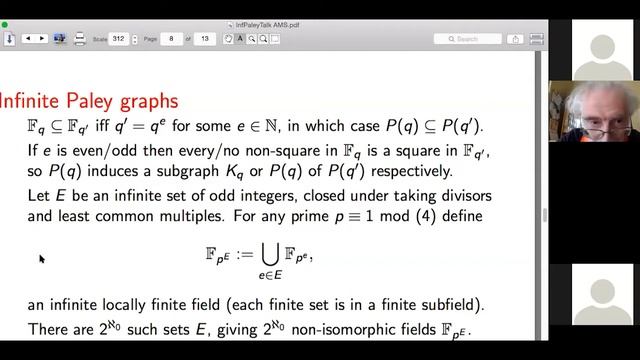 Gareth Jones, Paley graphs and the countable random graph, 3-AGT-2020 смотреть онлайн