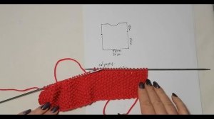 Детская безрукавка с узором сова на спицах. Безрукавка от 6-9 месяцев. 1 часть спинка.