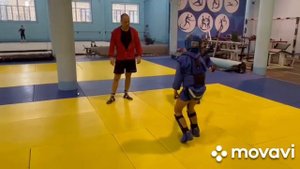 Детская тренировка по боевому самбо, плюс работа с оружием, тренер Потапов Денис