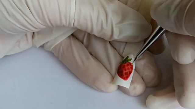 Клубника дизайн ногтей.?Клубника со сливками?.