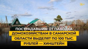Пострадавшим от паводка домохозяйствам в Самарской области выделят по 100 тыс. рублей — Хинштейн