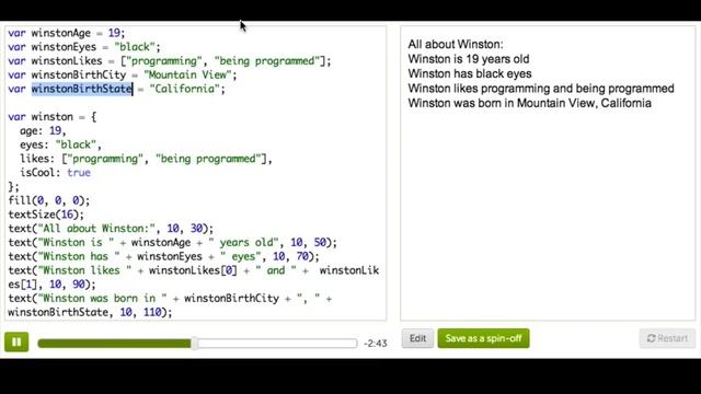 Intro to Objects | Computer Programming | Khan Academy
