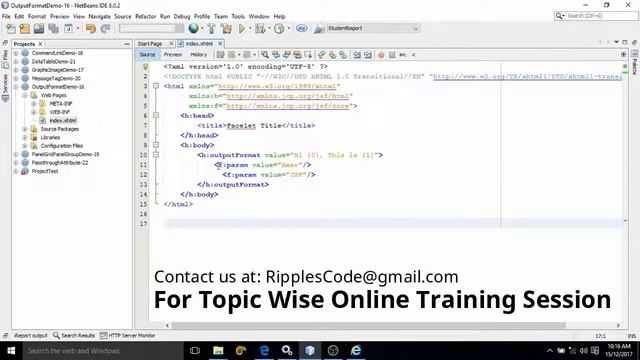 Learn JSF Output Format || JSF Tutorial || Part 21 смотреть онлайн
