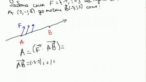 Работа силы на пути от точки до точки составляет