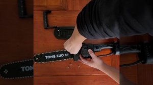 TANZU 12 inch electric chain saw installation video
