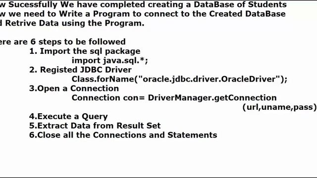 How to connect Java Program to Oracle DataBase смотреть онлайн