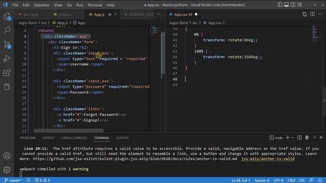 React JS - React Tutorial for Beginners - Login Page смотреть онлайн