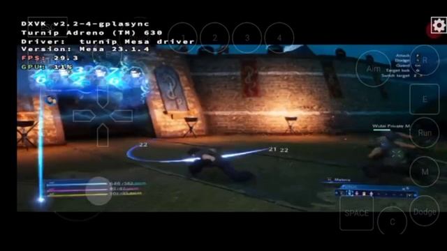 Crisis Core: Final Fantasy VII Reunion - box64 Snapdragon 845