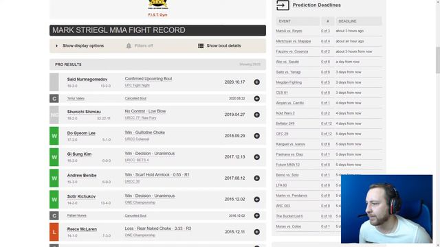UFC Саид Нурмагомедов — Марк Стригл смотреть онлайн