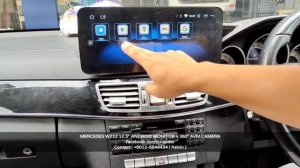 MERCEDES W212 12.3" ANDROID MONITOR + 360 AVM CAMERA