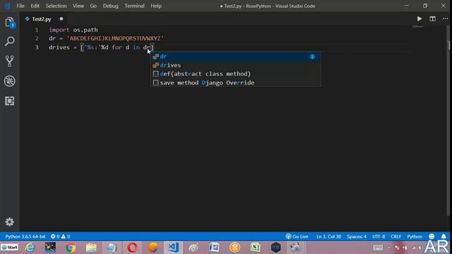 |How to list the drive letters of Windows Hard Drives in python 3| | Python 3| Tutorial смотреть онлайн