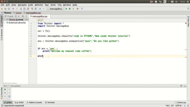 Python Módulo Tkinter Aula 10 MessageBox 02 смотреть онлайн