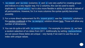 How to make good reproducible pandas examples