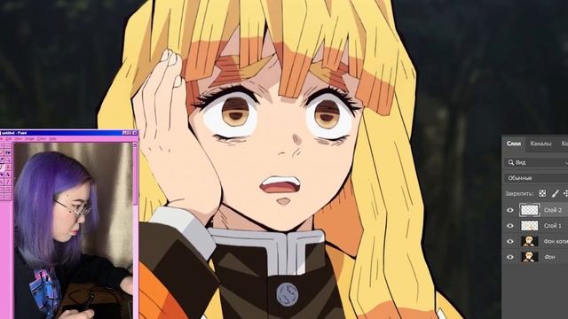 Рисуем Зеницу и Иноске в женском обличии | Клинок, рассекающий демонов смотреть онлайн
