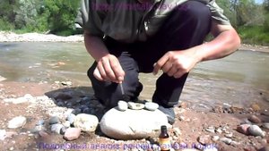 Подробный анализ речных камней йодом