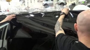 Полиуретановая пленка Black Glass PPF черный глянец - Оклейка крыши Hyundai Creta