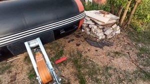 Лодочный прицеп Спутник Аква 40, переделка под ПВХ лодку 450!
