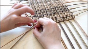 Как сплести крышку на прямоугольную корзину