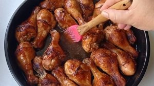 КУРИНАЯ ГОЛЕНЬ В ДУХОВКЕ ~~ В СОУСЕ ТЕРИЯКИ С КУНЖУТОМ