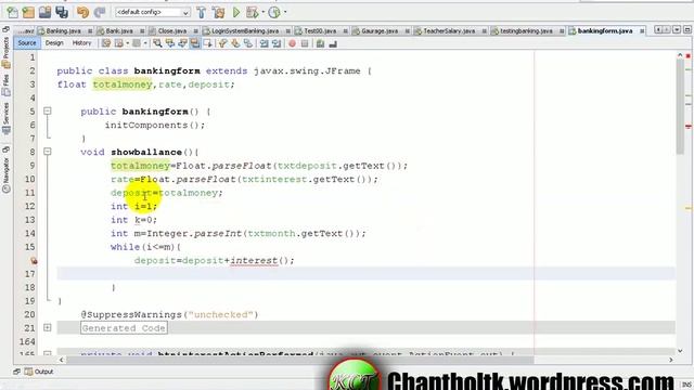 Banking System Jframe form-Java Programing OOP смотреть онлайн