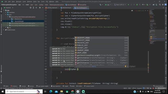How to Encrypt and Decrypt a File in Android Studio Kotlin