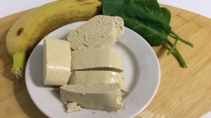 Десерт из тофу и банана