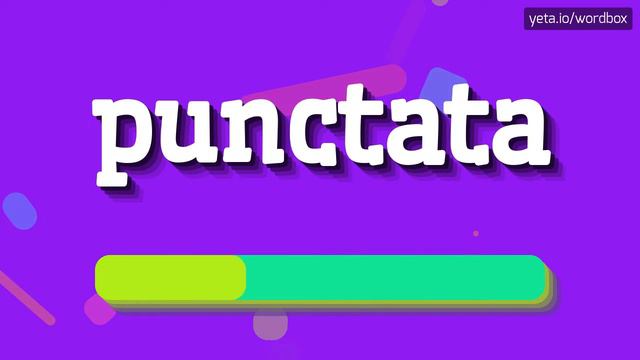 PUNCTATA - HOW TO PRONOUNCE IT!? смотреть онлайн