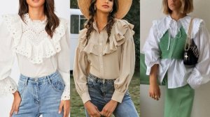 СТИЛЬНЫЕ БЛУЗКИ И РУБАШКИ 2023-2024? ОРИГИНАЛЬНЫЕ МОДЕЛИ И ФАСОНЫ