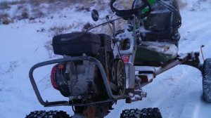 На мотоблоке на рыбалку