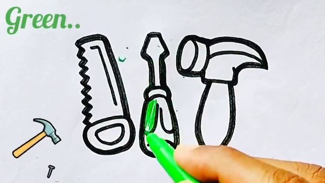 Bolalar Uchun Arra rasmini chizish /Drawing saw for children/Рисование пила для детей смотреть онлайн