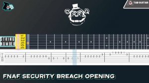FNAF Security Breach Opening Theme - Guitar Tutorial Tab