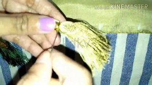 Saree kuchu design|| how to make lakshmi coin saree kuchu design||