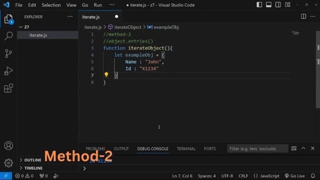 How to iterate over javascript object || #javascript #javascriptprogramming