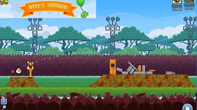 Angry Birds Friends Tournament Week 132 Level 5 power up HighScore ( 132.460 k ) смотреть онлайн